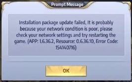 cara mengatasi installation package update failed error saint seiya awakening