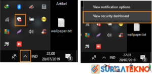 pilih view security dashboard
