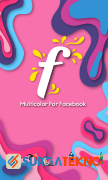langkah 2 jalankan aplikasi multi color for facebook