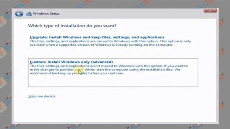 Pilih custom install windows only saat Windows 10