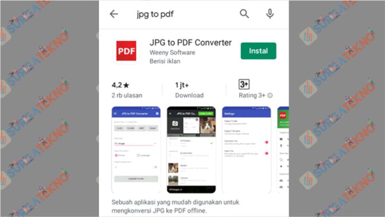 Aplikasi JPG to PDF di Playstore