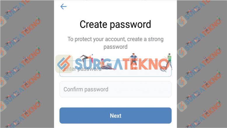 Buatkan password akun VK