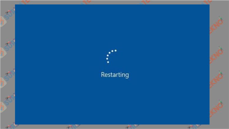 Restart laptop saat keyboard error