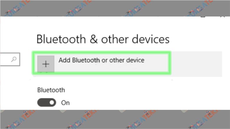 Klik Add Bluetooth or Other Devices