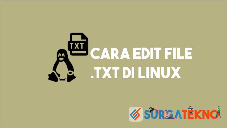 cara edit file txt di linux