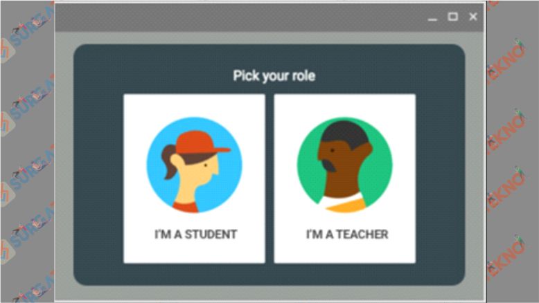 Pilih Siswa atau Guru pada Google Classroom