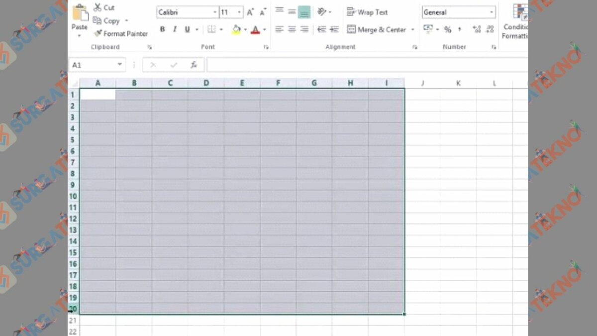Jendela Kerja Microsoft Excel