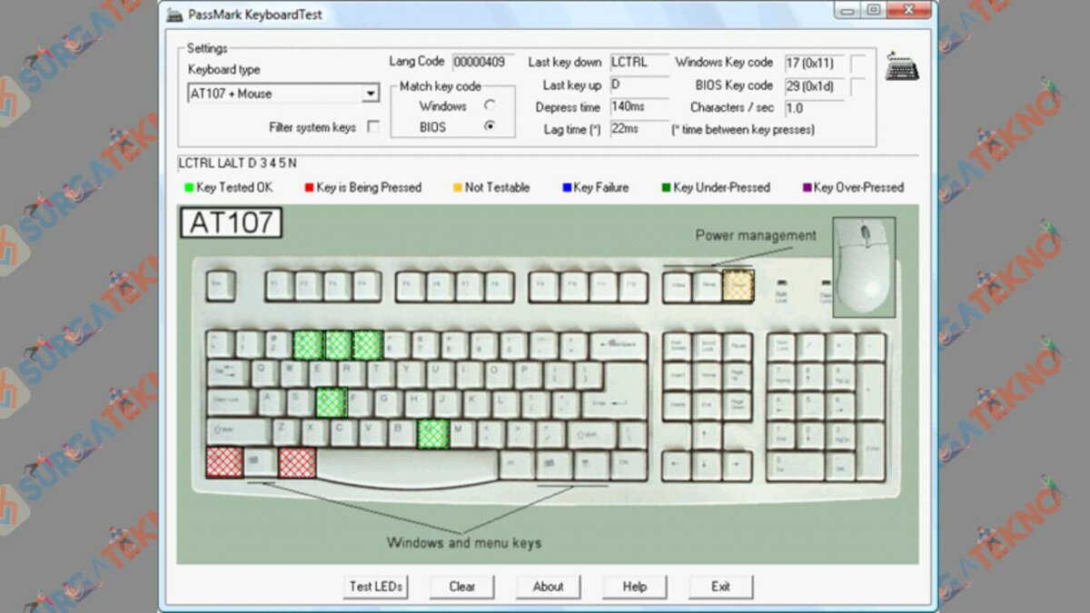 Passmark KeyboardTest - Aplikasi Test Keyboard