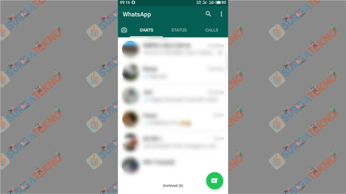 Gambar Langkah pertama - cara mengunci WhatsApp dengan Sidik Jari