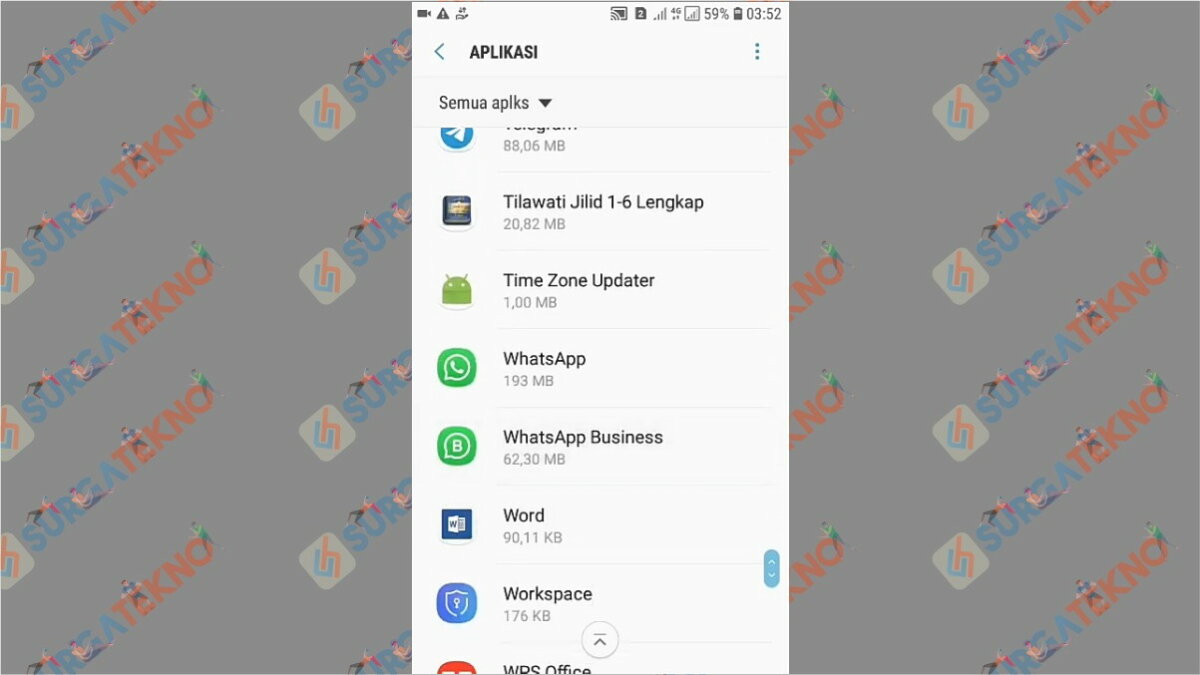 Gambar Langkah kedua - Cara Membuka WhatsApp yang Terkunci Sidik Jari (Tanpa Scan / Aplikasi)