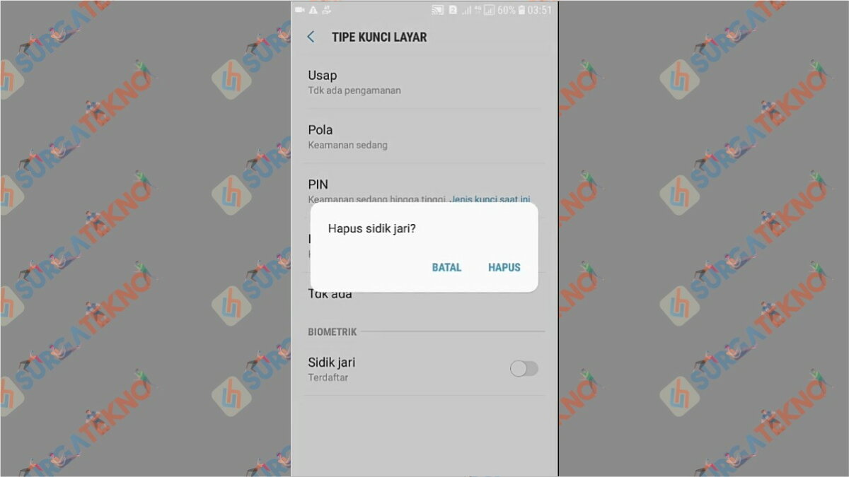 Gambar Langkah kelima - Cara Membuka WhatsApp yang Terkunci Sidik Jari (Tanpa Scan / Aplikasi)