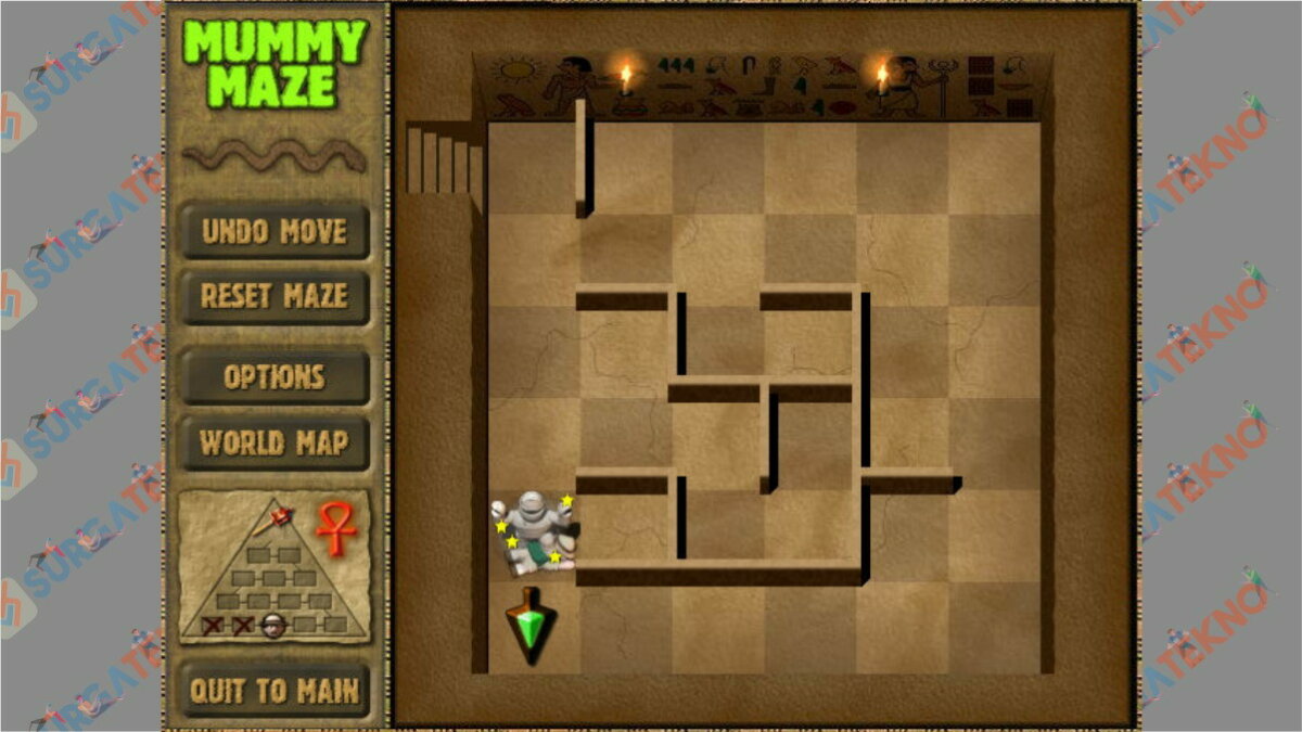Screenshoot Gameplay Mummy Maze Deluxe