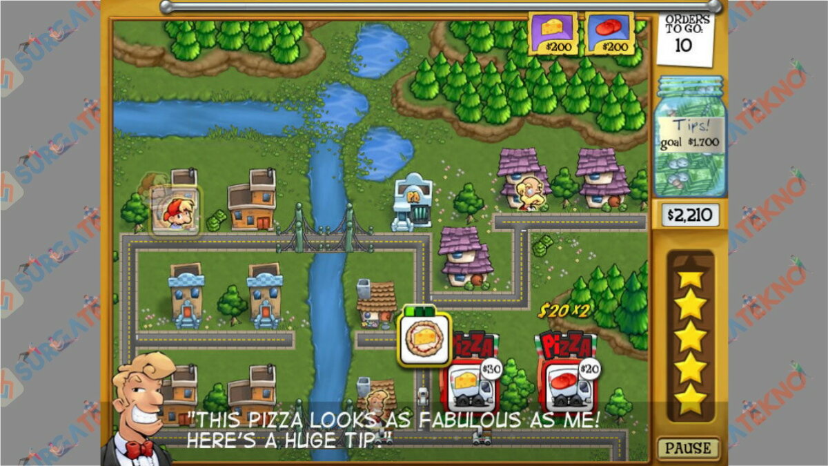Screenshoot Gameplay Pizza Frenzy