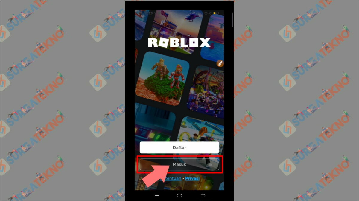 Langkah pertama - Cara masuk ke game Roblox