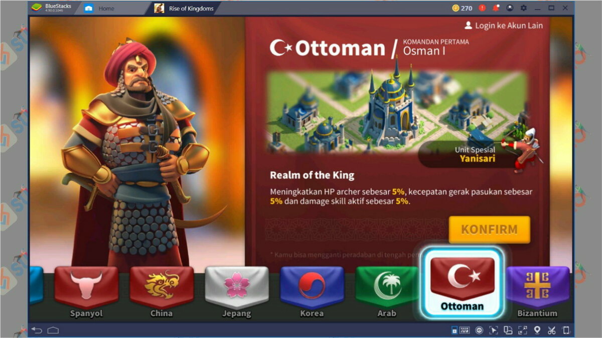 Ottoman - peradaban terbaik rise of kingdoms