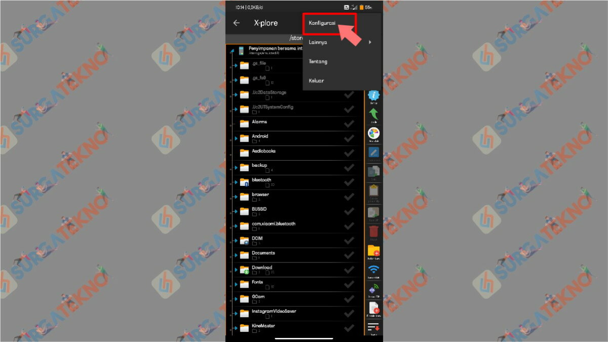 langkah kedua - Letak Folder WhatsApp di Android 11