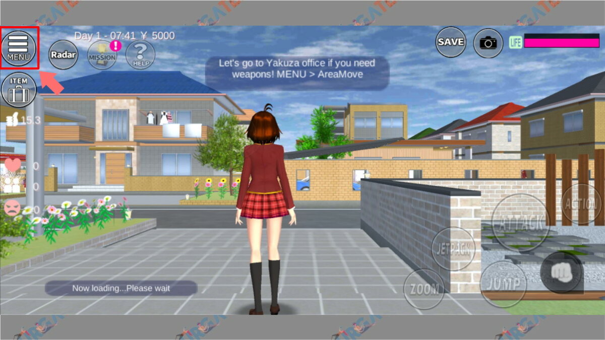 ID Sakura School Simulator Gunung