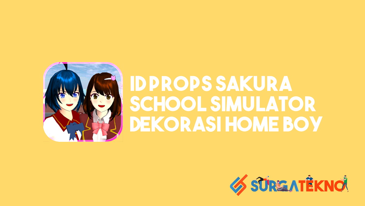 ID Sakura School Simulator Dekorasi Home Boy