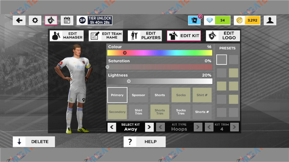 Cara Menggunakan Kit Real Madrid di DLS 2022