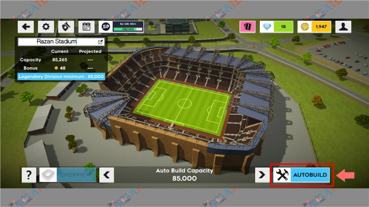Cara Upgrade Stadion DLS 2022