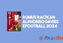 Rumus Racikan Alphonso Davies eFootball 2024