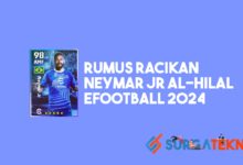 Rumus Racikan Neymar Jr Al-Hilal eFootball 2024