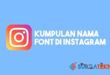 Nama Font Di Instagram