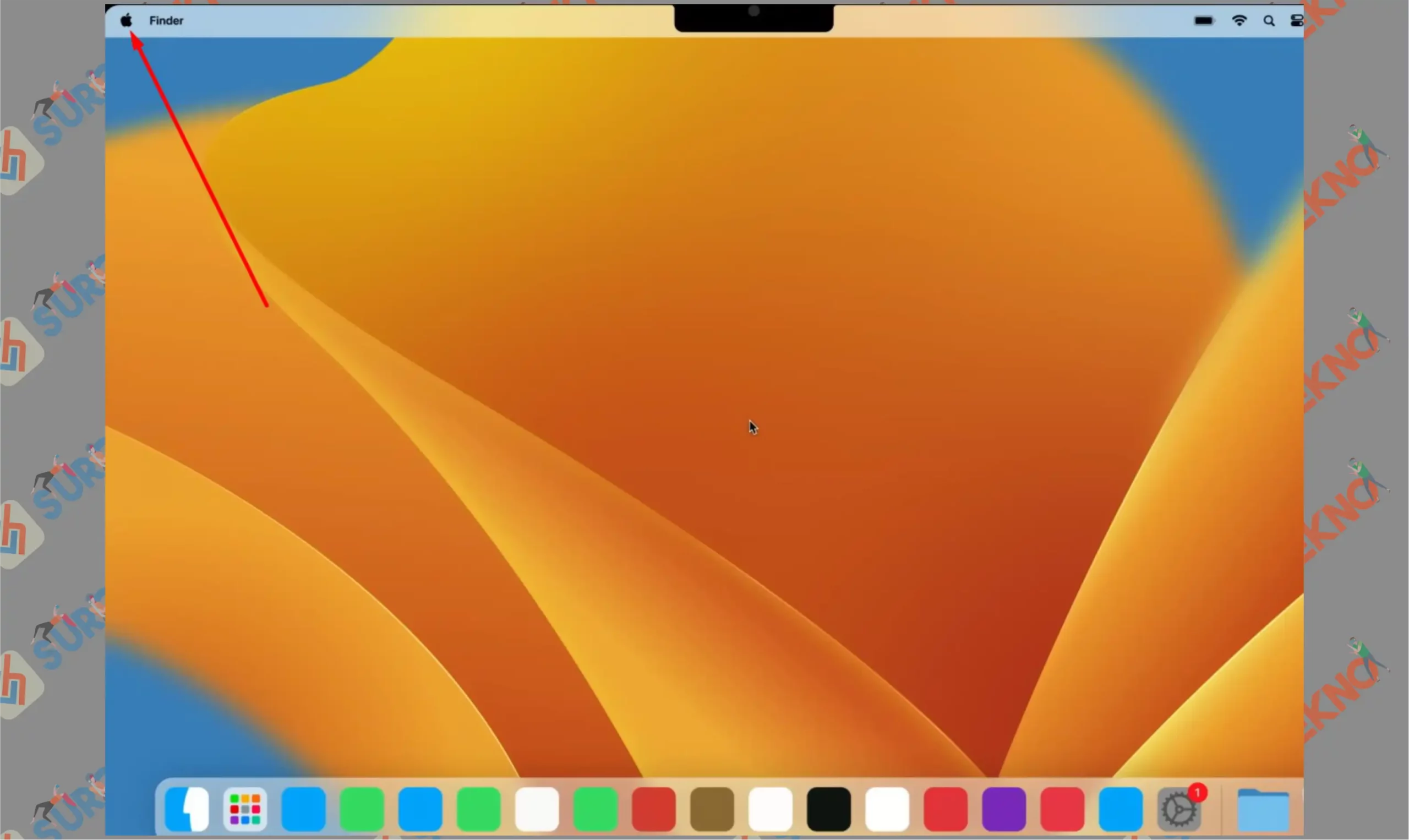 1 Pencet Tombol Apple - Cara Update macOS Terbaru
