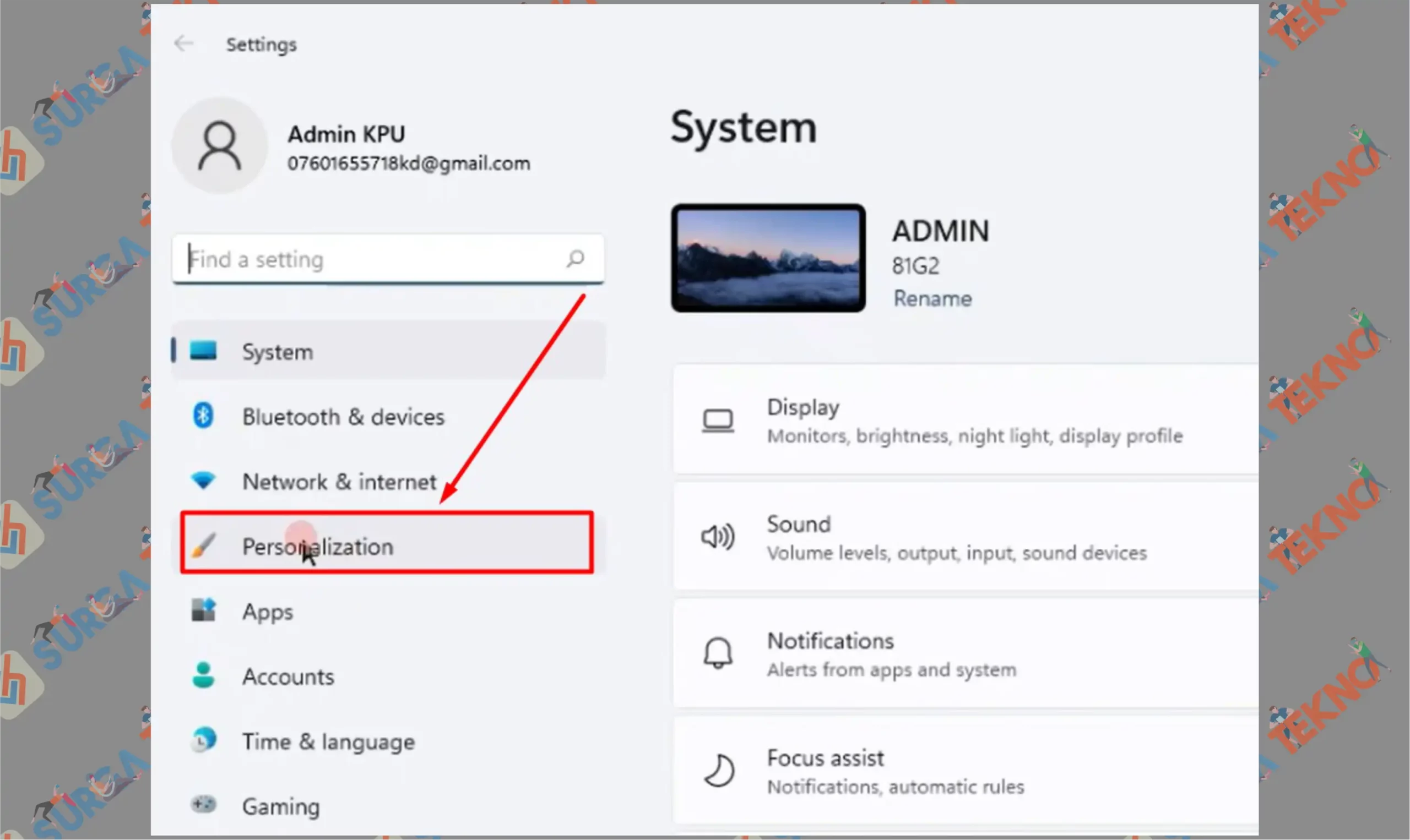 1 Personalization - Cara Install Tema di Windows 11 Lebih Keren dan Kece