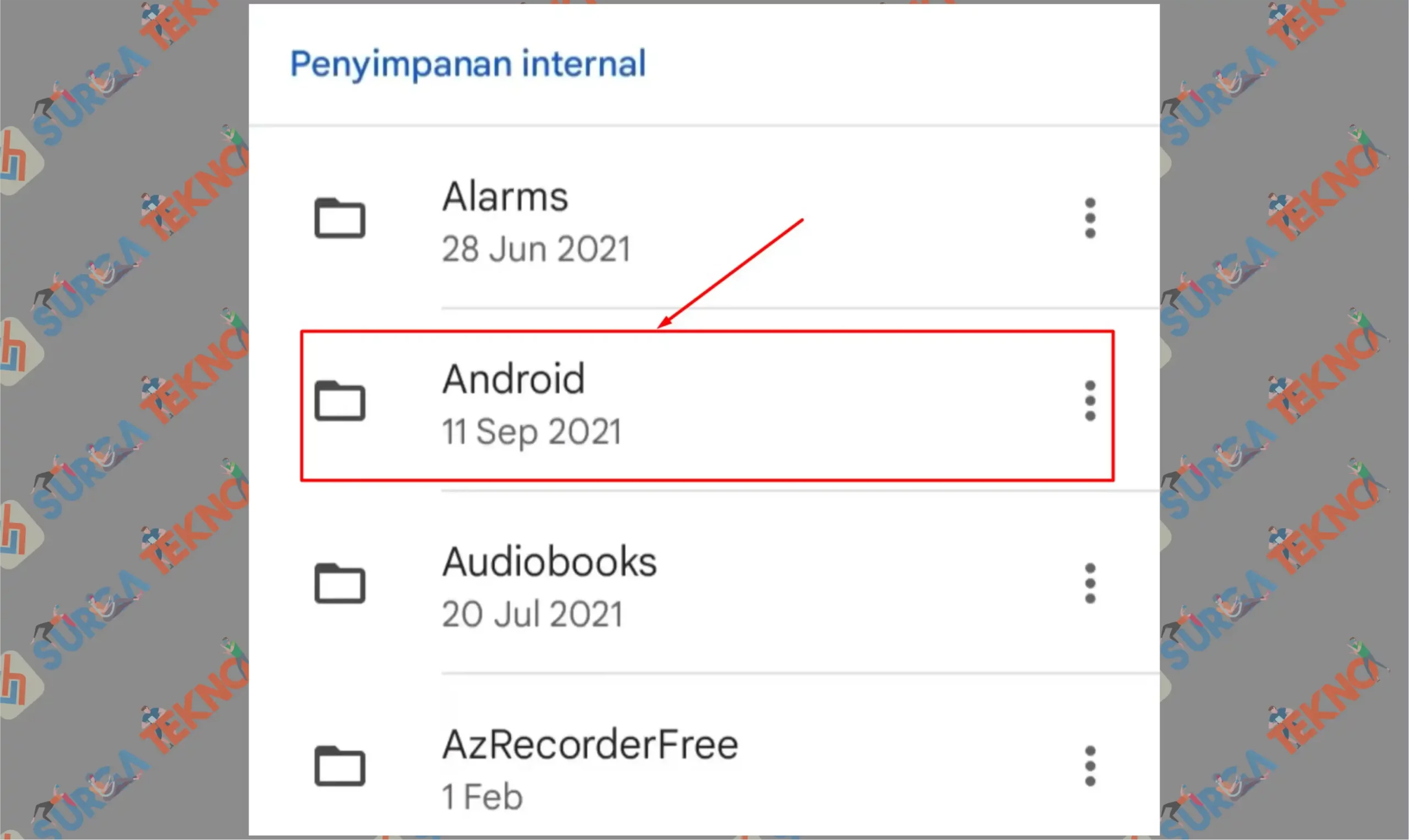 2 Folder Android - Cara Mencari File Cadangan (Backup) WhatsApp di Memori Internal