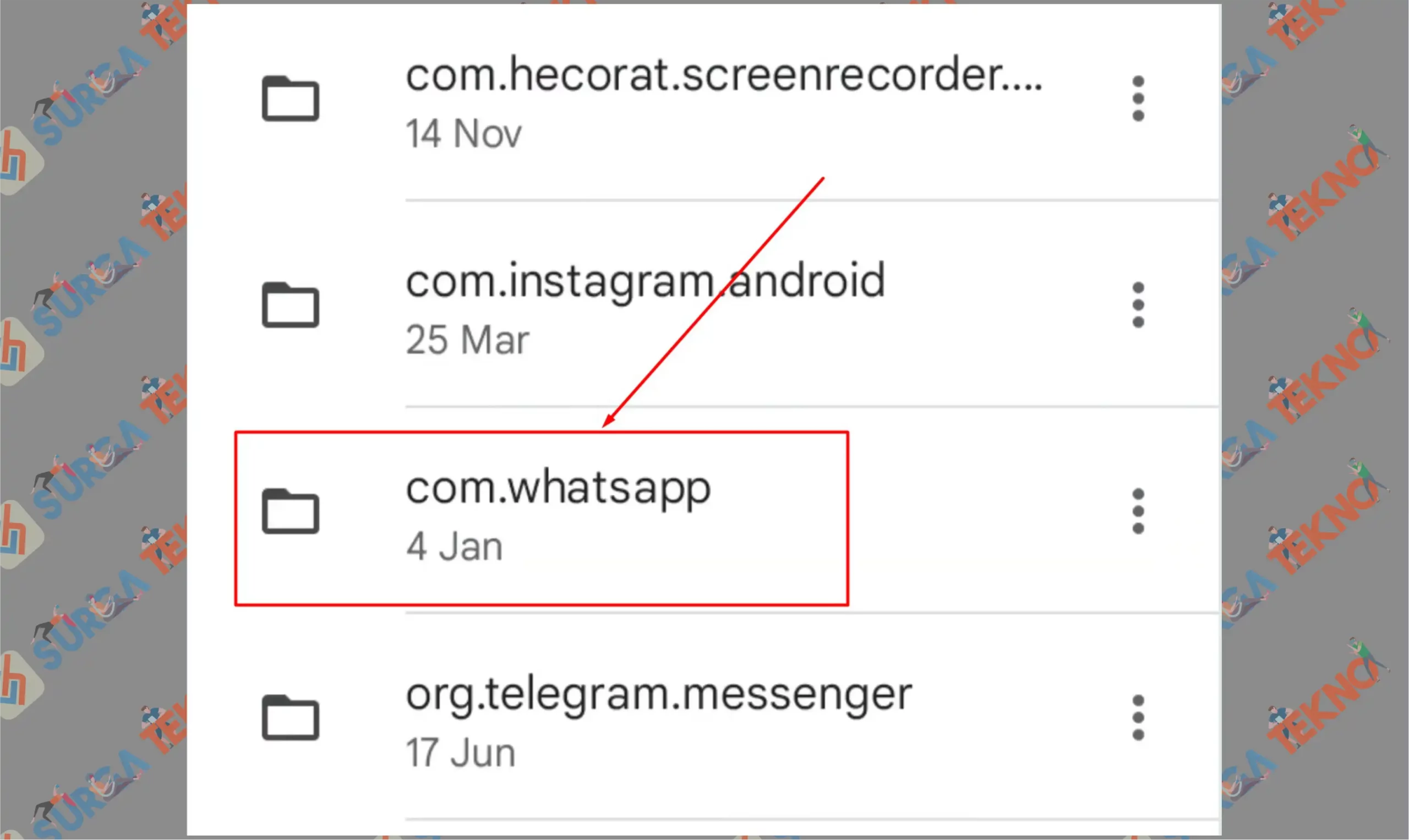 4 Com Whatsapp - Cara Mencari File Cadangan (Backup) WhatsApp di Memori Internal