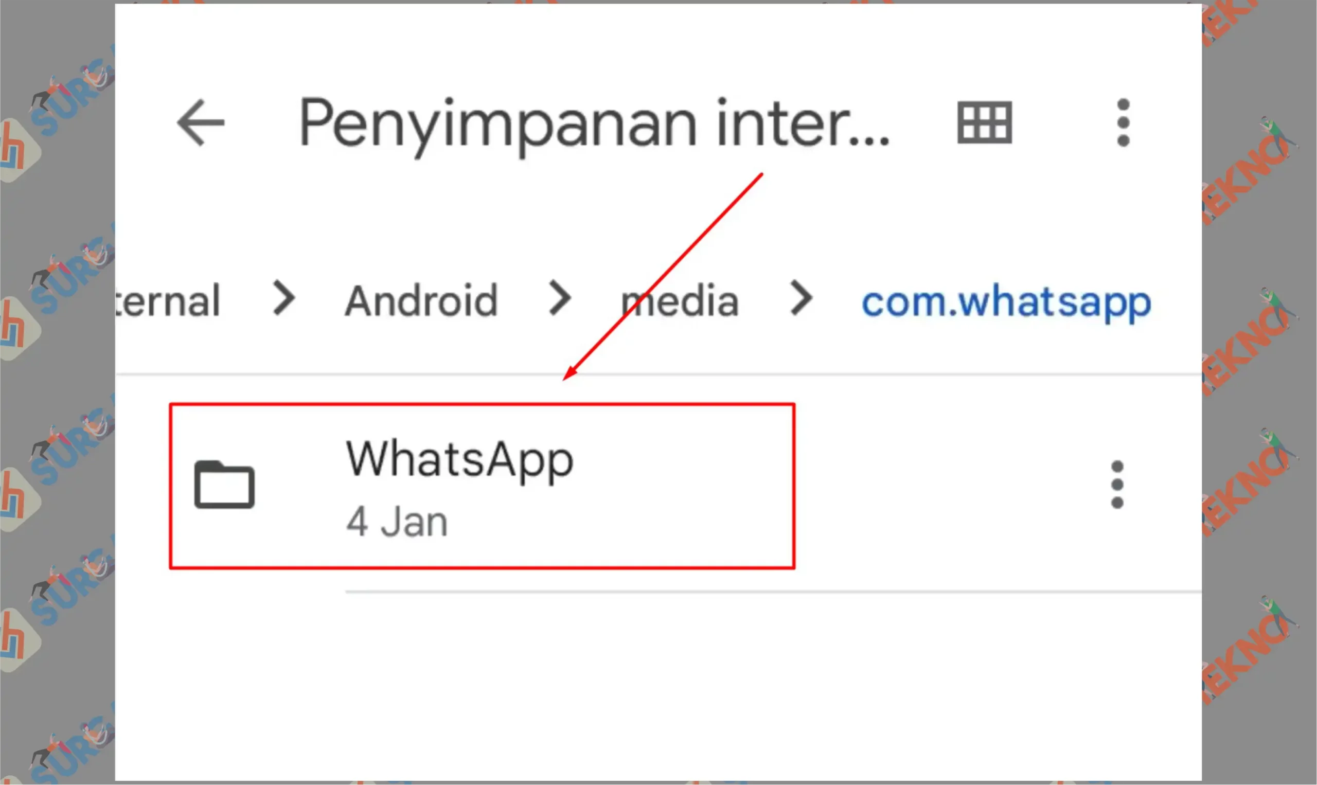 5 Masuk Folder Whatsapp - Cara Mencari File Cadangan (Backup) WhatsApp di Memori Internal