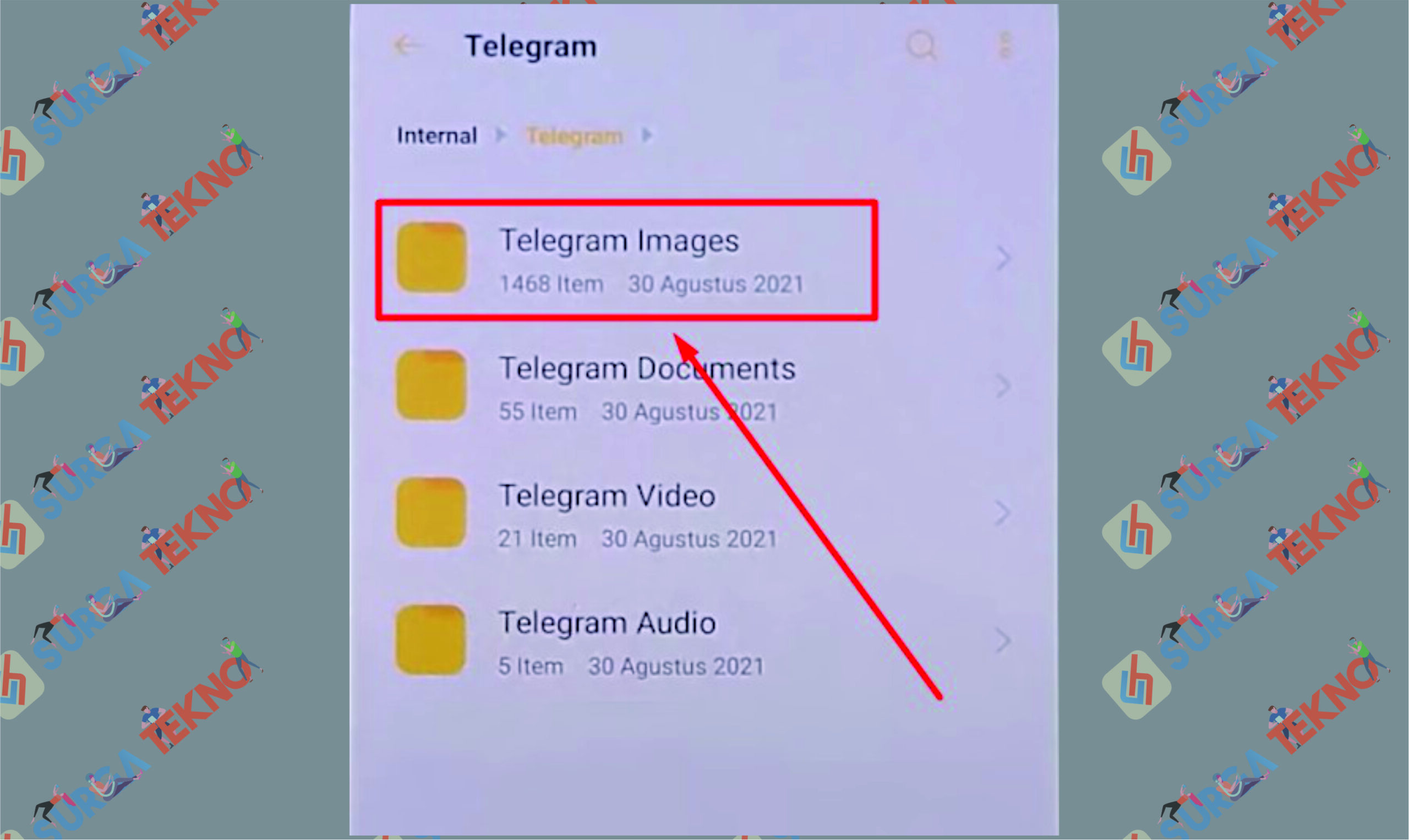 7 Telegram Media - Cara Menghapus File Sampah Tersembunyi di HP Android