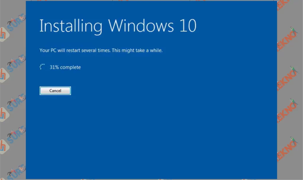 9 Install Windows 10 - Cara Upradge Windows 7 ke Windows 10 secara Online