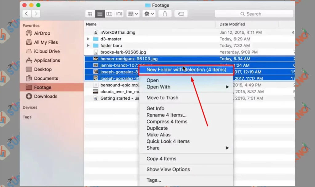 5 New Folder Selection - Cara Menggunakan Finder di Macintosh