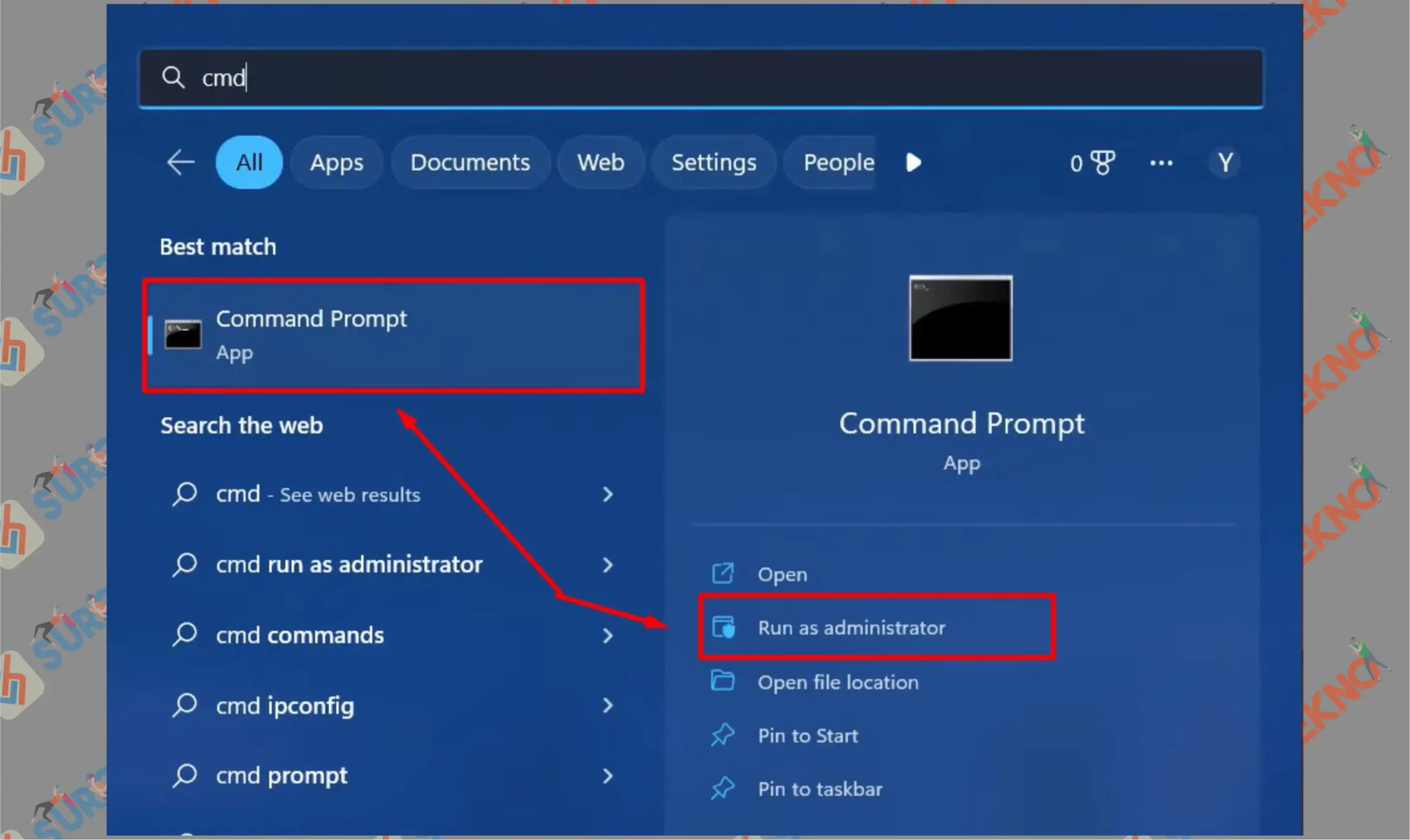 1 Buka Command Prompt - Cara Melihat Product Key di Windows 11