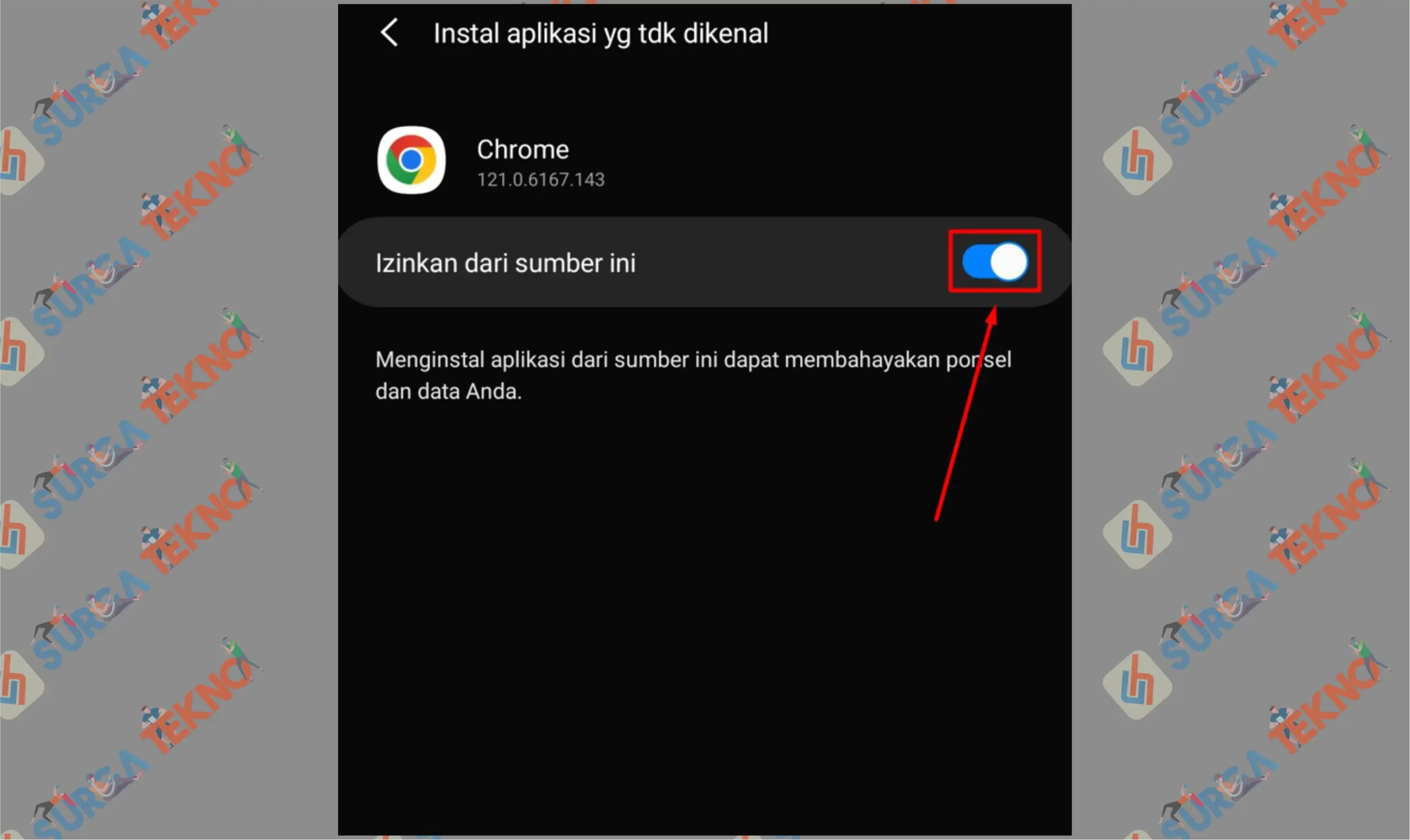 7 Aktifkan Izin - Cara Install File APK dari Luar Playstore di HP Android