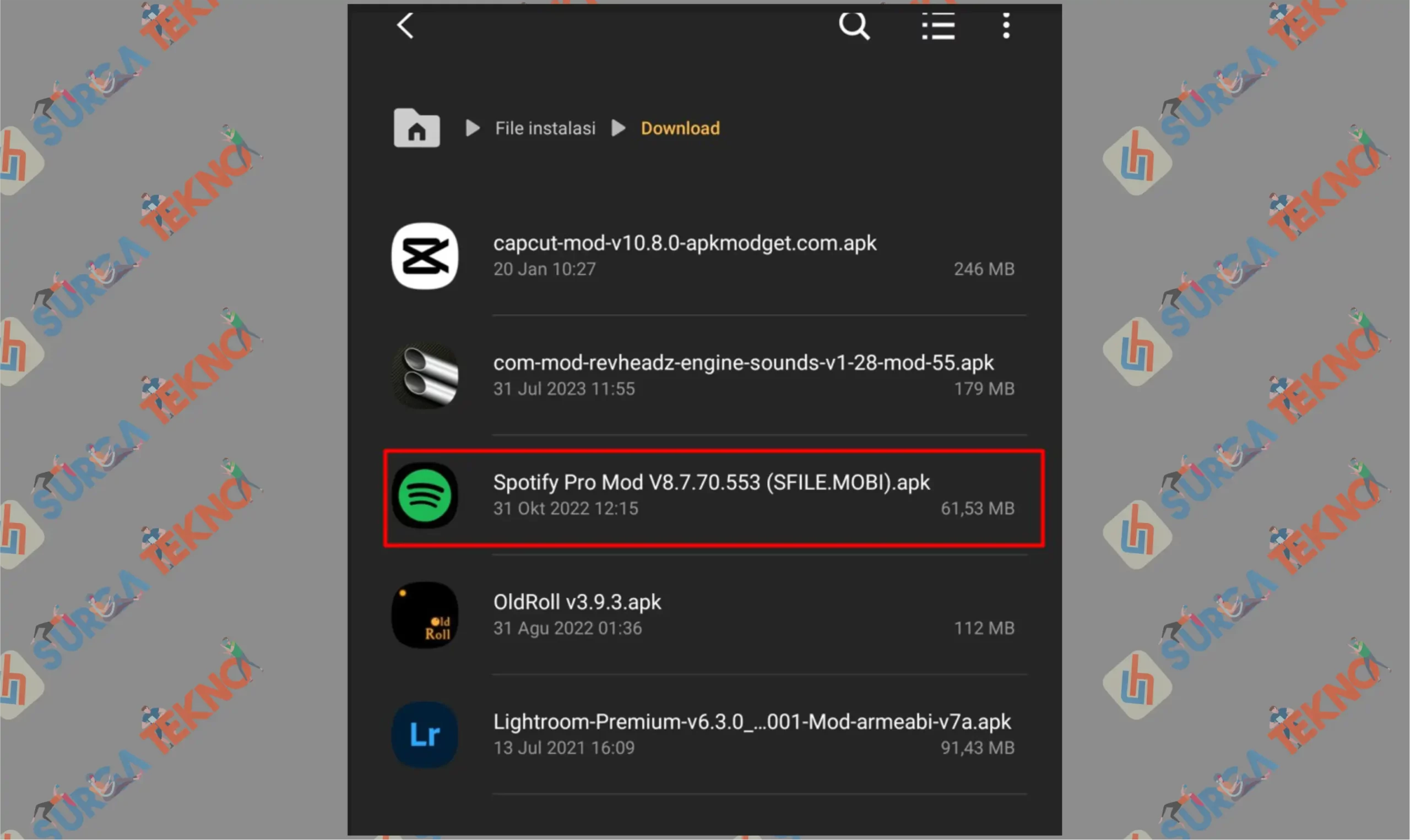 8 Klik Aplikasi APK - Cara Install File APK dari Luar Playstore di HP Android