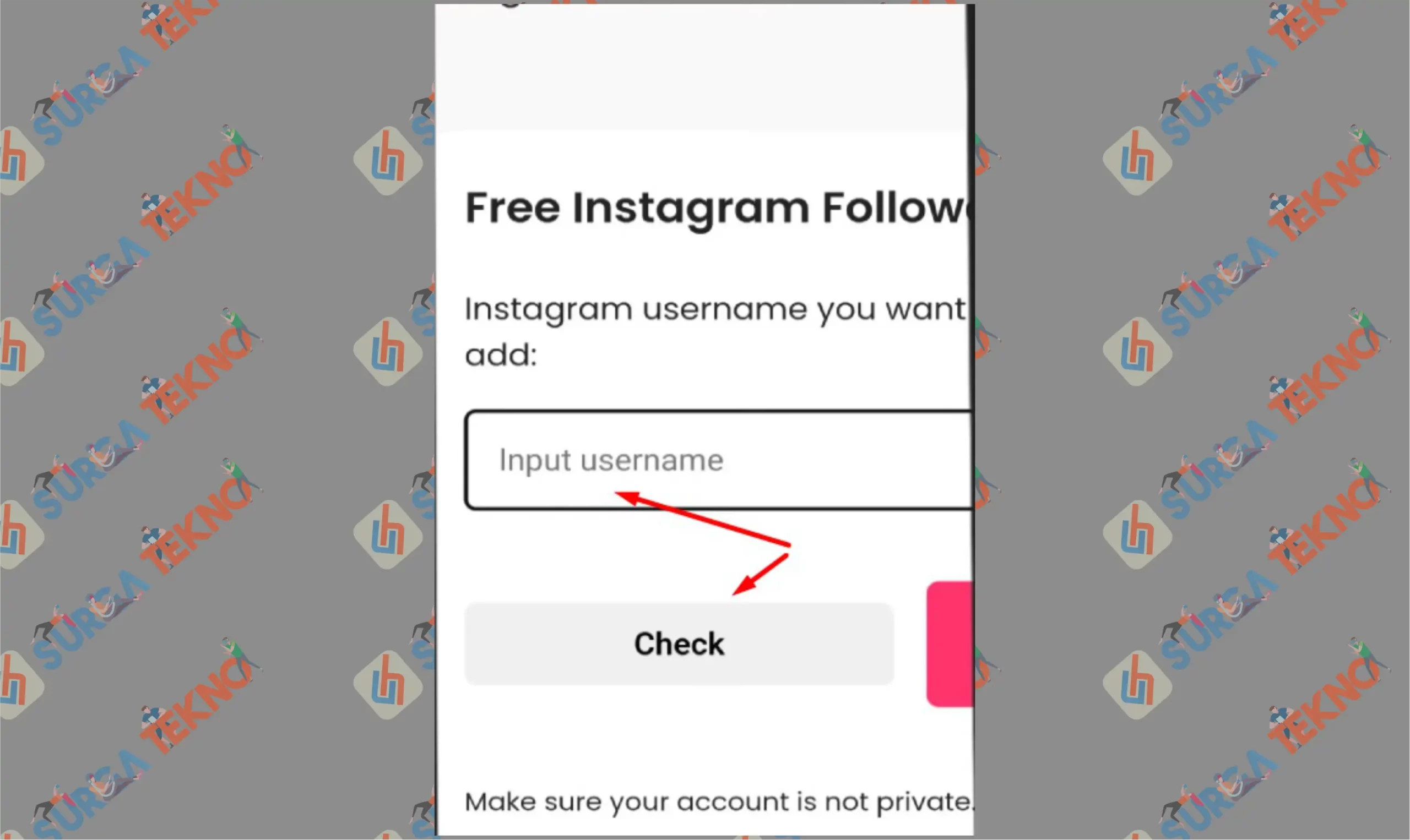 7 Input Username - Ncse.info Instagram untuk Tambahkan Follower Instagram Gratis