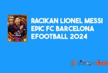 Racikan Lionel Messi Epic FC Barcelona eFootball 2024